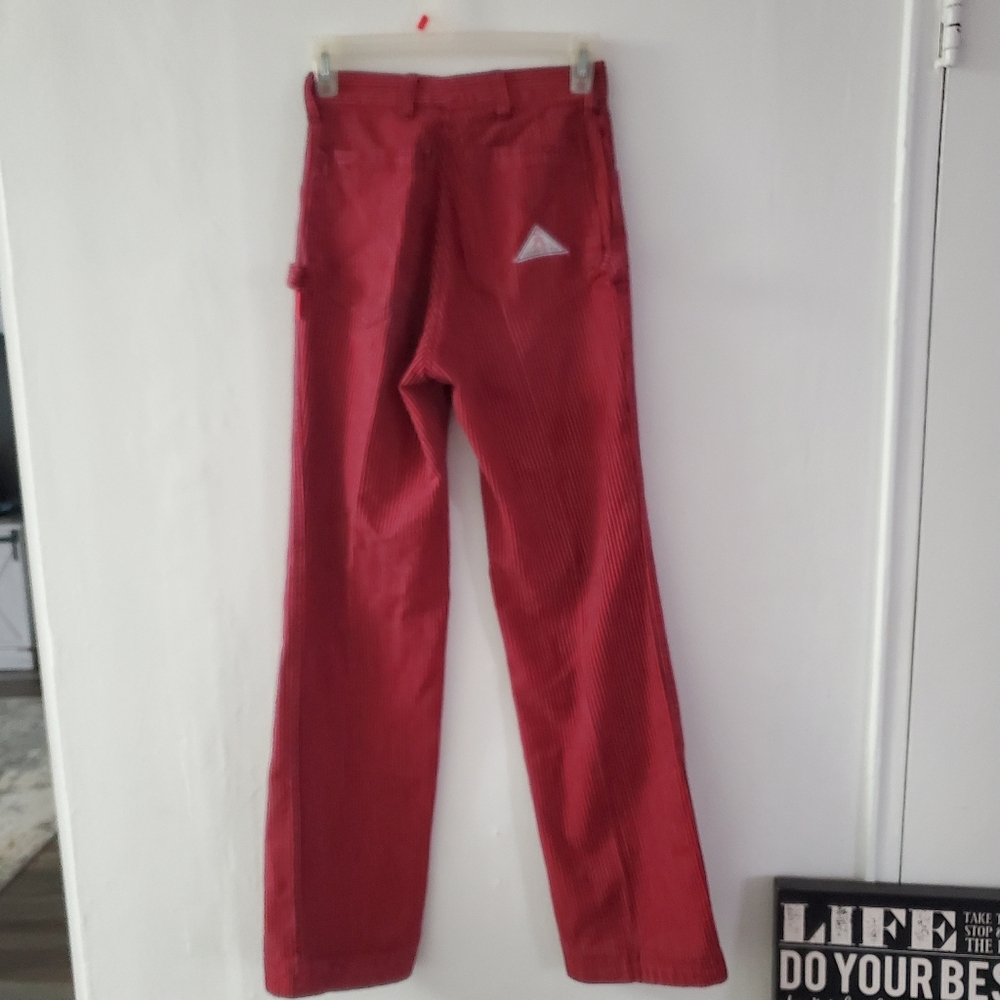Chemin De Fer Vintage High Rise Jean red/black striped denim Carpenter